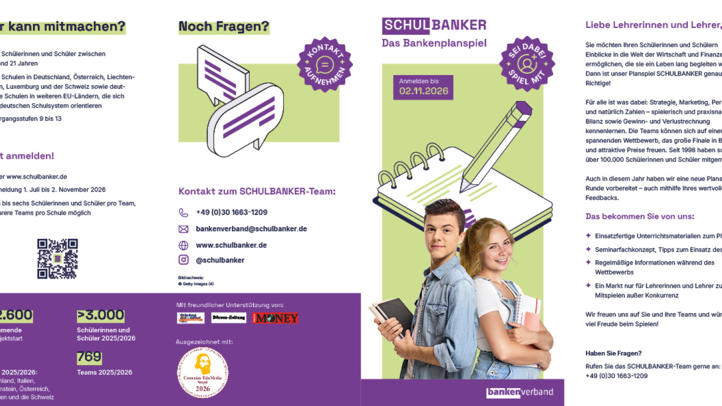 SHULBANKER Flyer Vorderseite