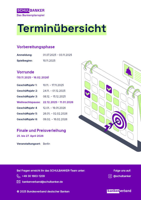 Terminübersicht 2025/2026
