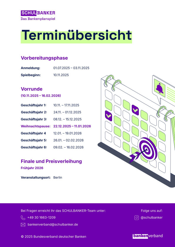 Terminübersicht 2025/2026